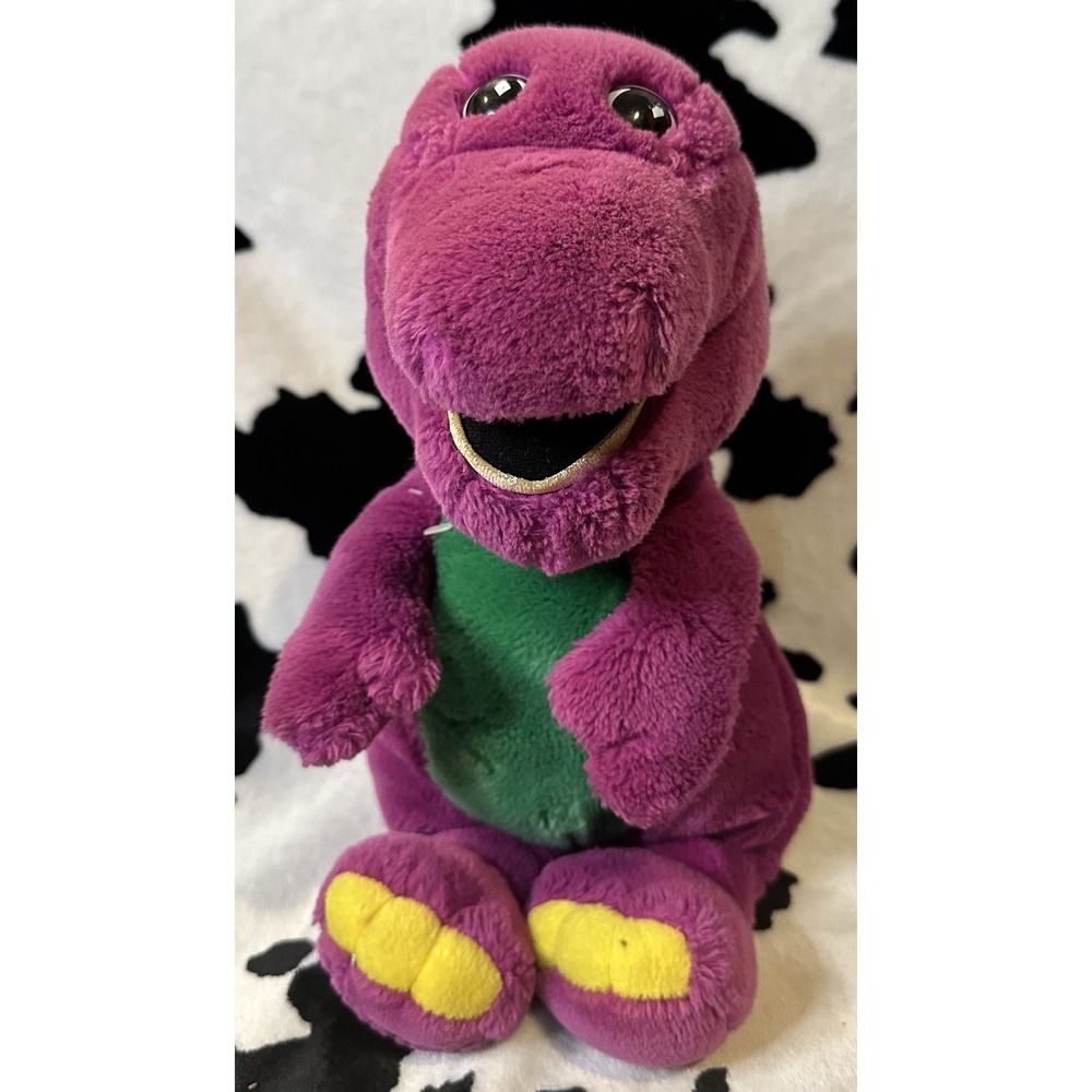 Vintage Barney The‎ Purple Dinosaur Plush 20" Lyons Dakin Embroidered 1992
